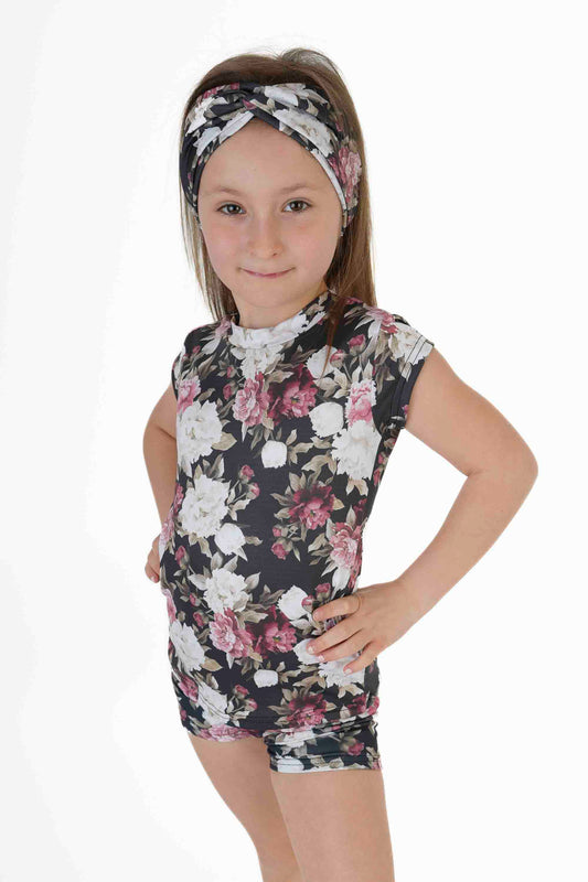 Šortky funkční - Barevný květ