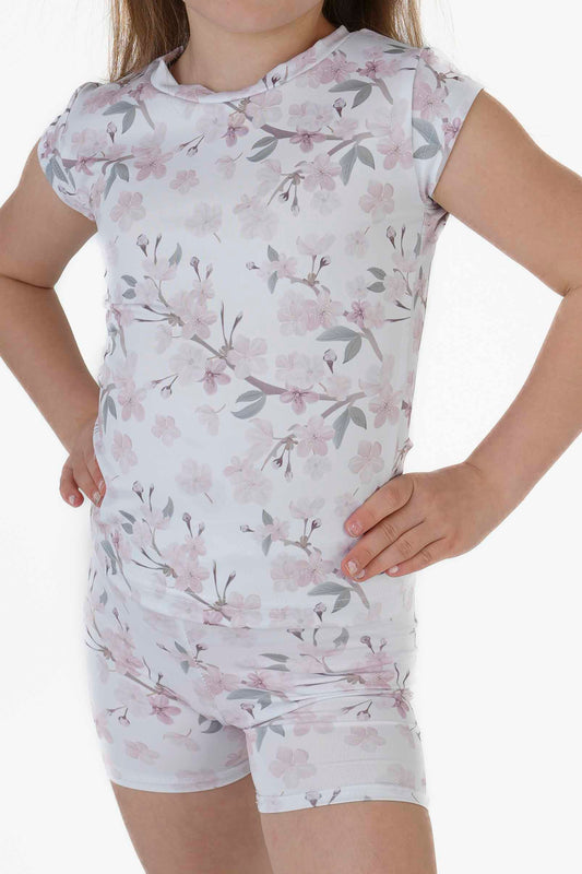 Šortky funkční - Pudr květ