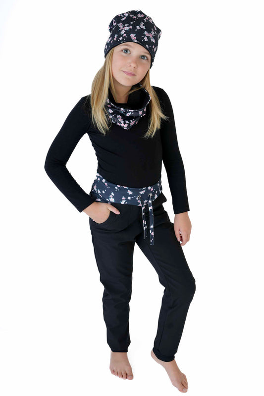 Softshellové kalhoty - Malá růžička