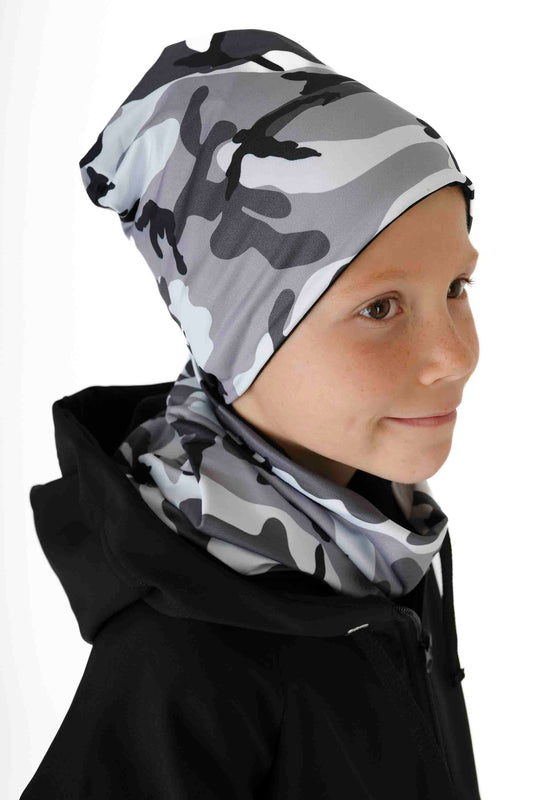 Čepice - šedý maskáč