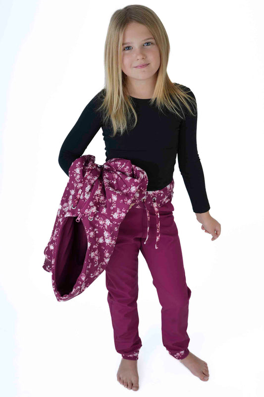 Softshellové kalhoty - Bordó