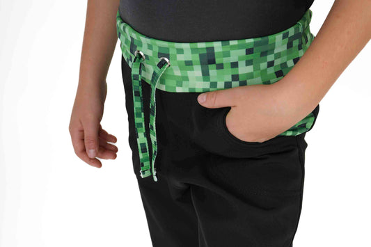 Softshellové kalhoty - Zelená kostka