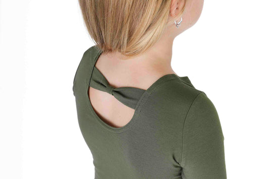 Triko s dlouhým rukávem a mašlí