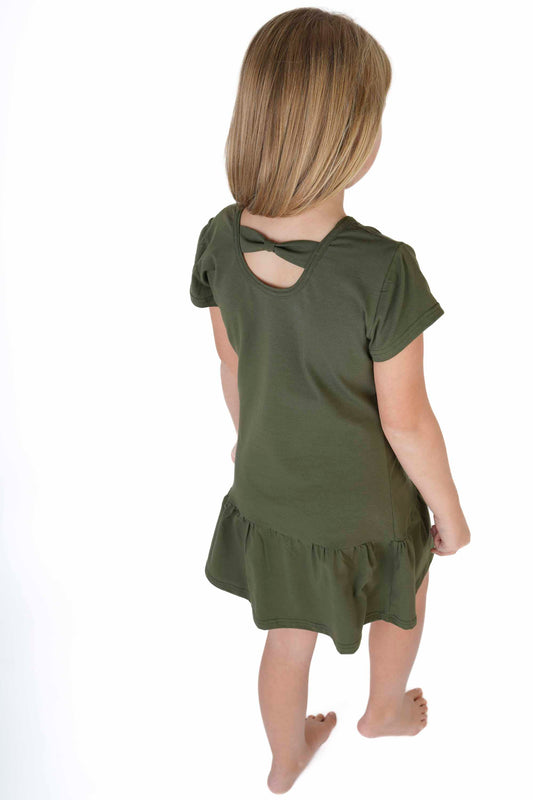 Šaty s rukávkem a mašlí