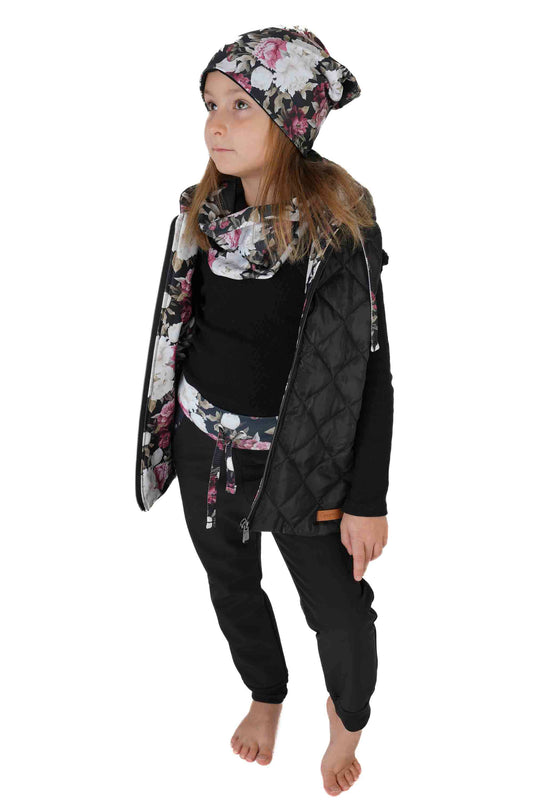 Čepice - Barevný květ