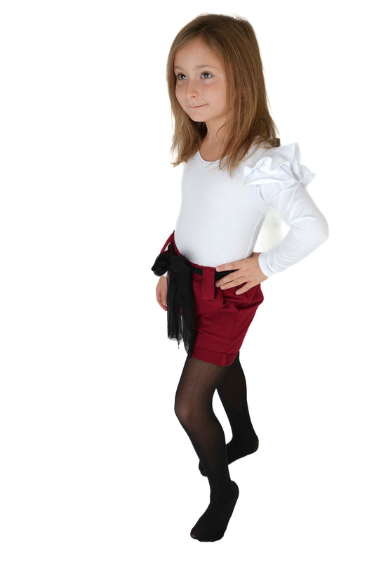 Šortky s vázanou mašlí