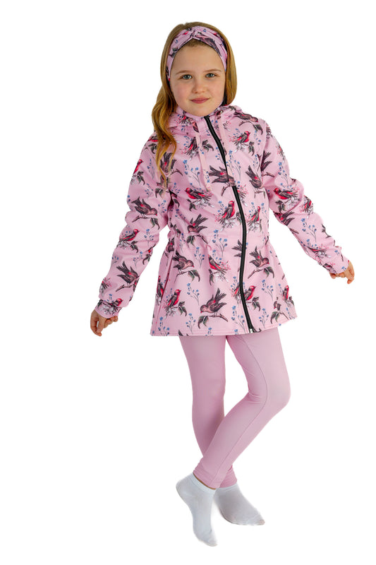 Softshellový kabát ptáček