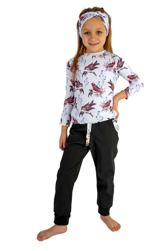 Triko bílý ptáček