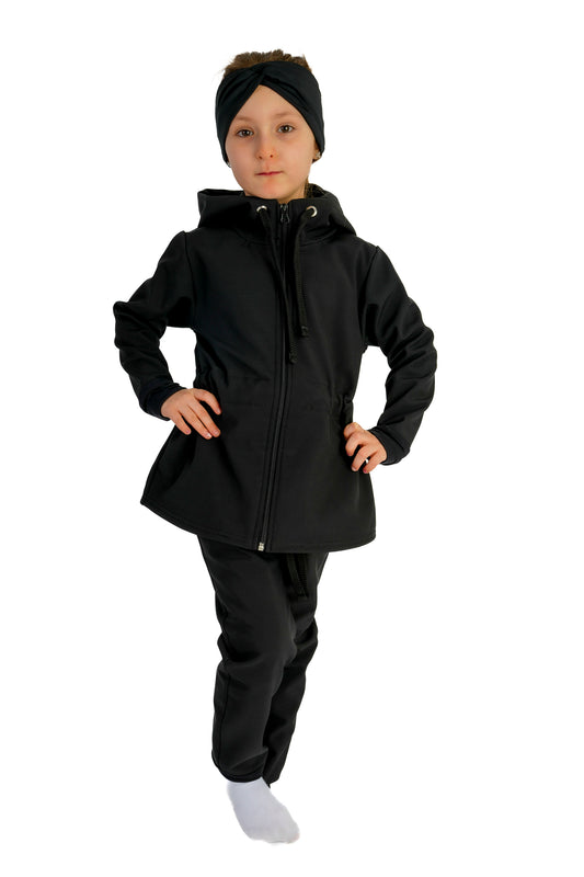 Softshellový kabát černý